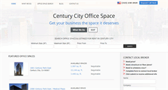 Desktop Screenshot of centurycityofficespace.com